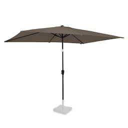 VONROC Parasol Rapallo 200x300cm - Vippbar - UV-bestandig - Taupe - Inkl. beskyttelsesovertræk