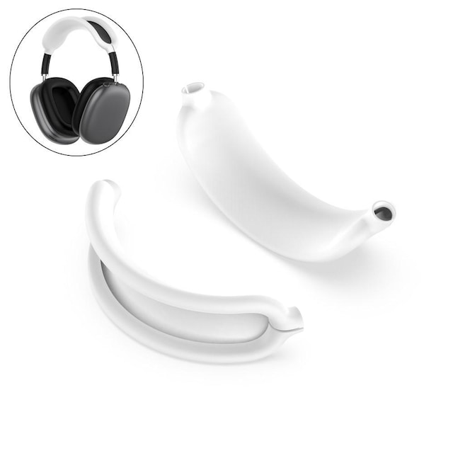 SKALO AirPods Max Silikone bøjlebeskytter - Hvid