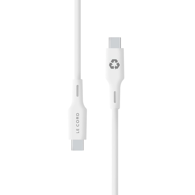 Foggy Snow Recycled USB C cable kabel · Eco!