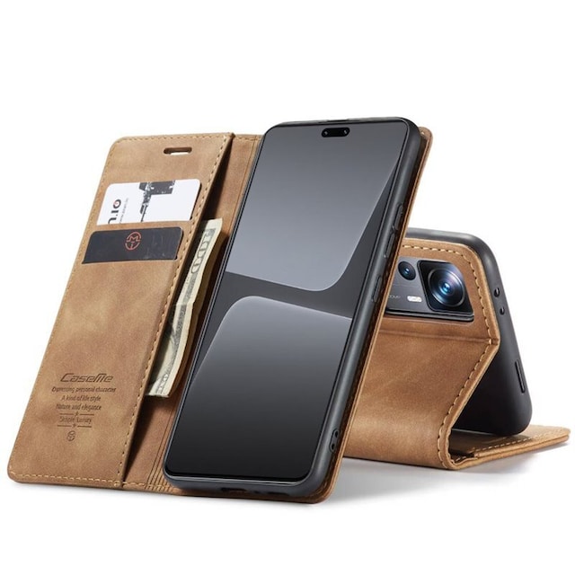 CaseMe Smart Magnet FlipCase Xiaomi 13 Lite - Brun