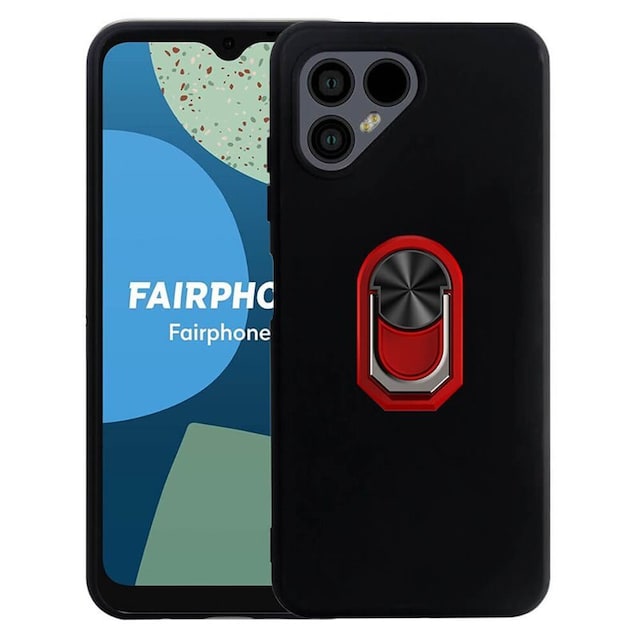 TPU ringcover Fairphone 4 - Rød