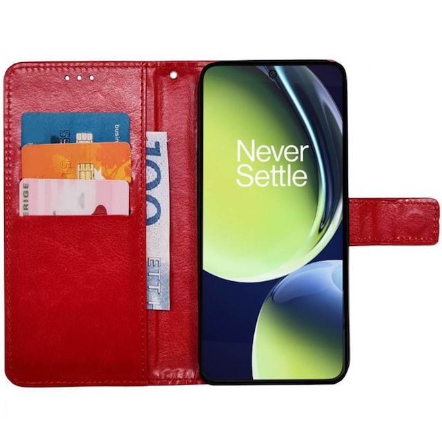 Wallet cover 3-kort OnePlus Nord CE 3 Lite - Rød