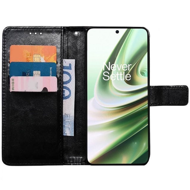 Wallet cover 3-kort OnePlus Nord CE 3 - Sort