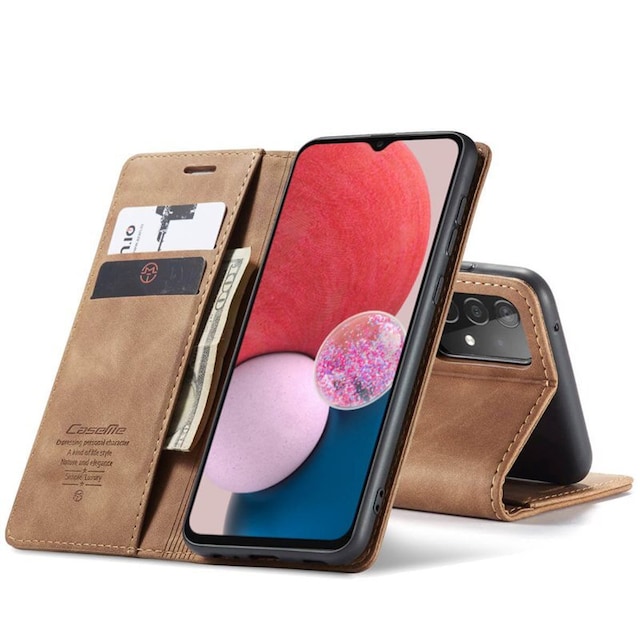 CaseMe Smart Magnet FlipCase Samsung Galaxy A04s - Brun