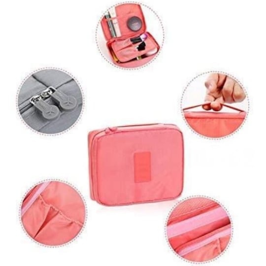 Kosmetisk taske med stor kapacitet Makeup-taske 2-pak Sort | Elgiganten