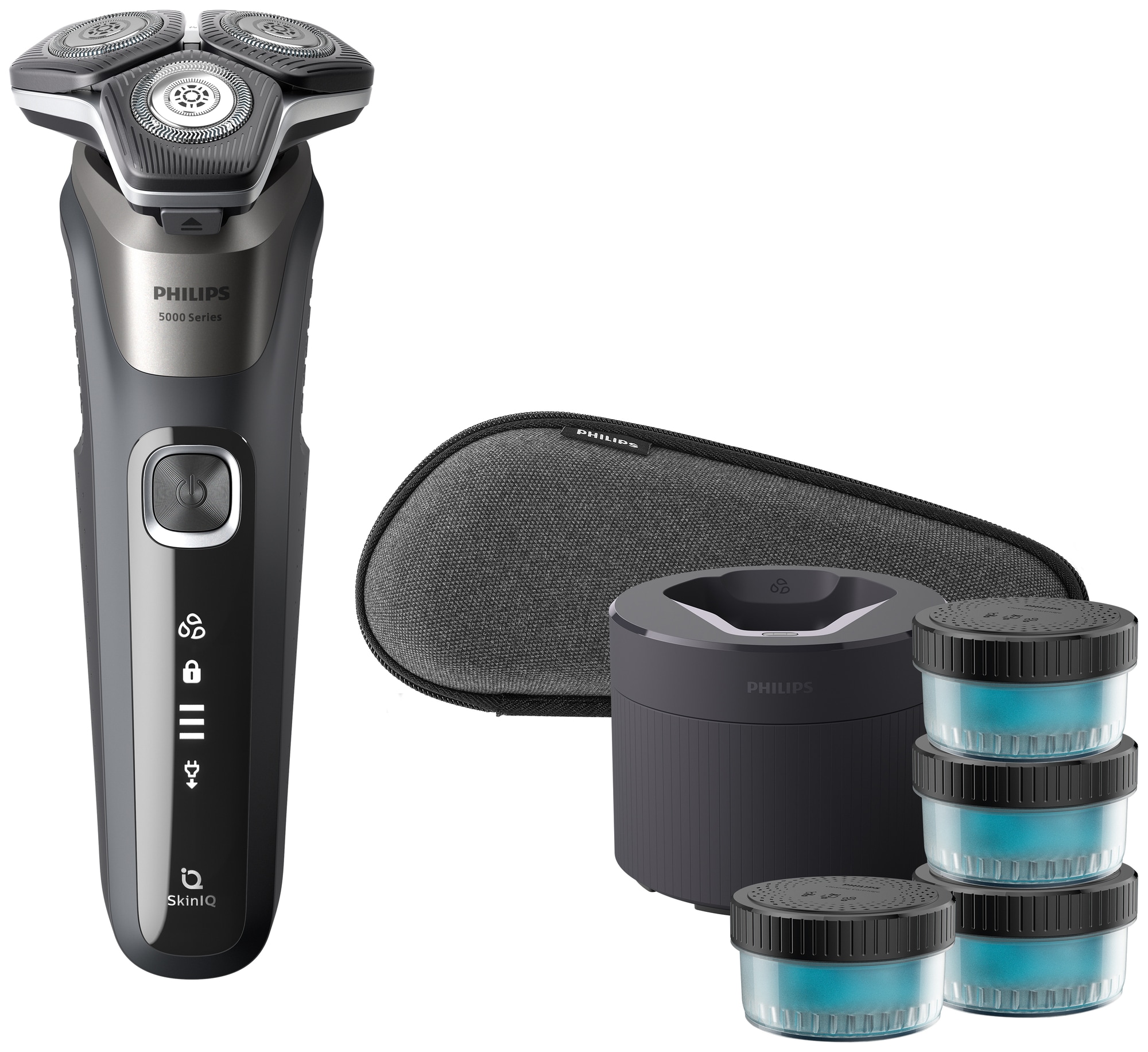 Få en tæt barbering uden irritation med Philips Series 5000 barbermaskine -  S5887/69 - Med Aquatec Wet & Dry teknologi.