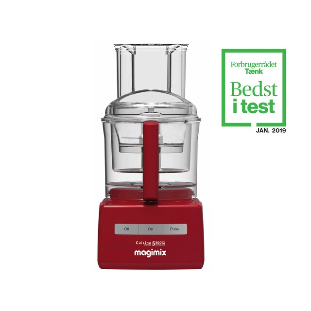 Magimix CS 5200 XL Foodprocessor 27,5 x 21 x 45 cm 1100 watt Rød