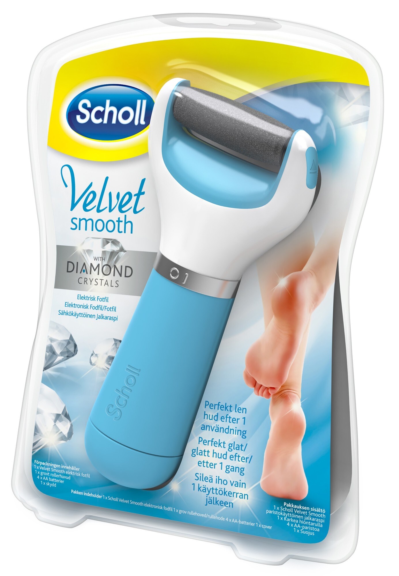 Scholl Velvet Smooth fodfil SCHOLL42135 - blå - Manicure og ...