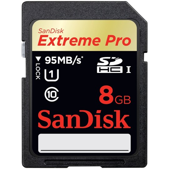 SanDisk hukommelseskort Extreme Pro 8GB SDHC UHS-I | Elgiganten