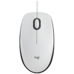 Logitech M100 mus med ledning (hvid)