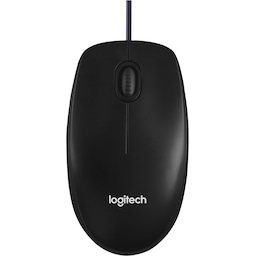 Logitech M100 mus med ledning (sort)