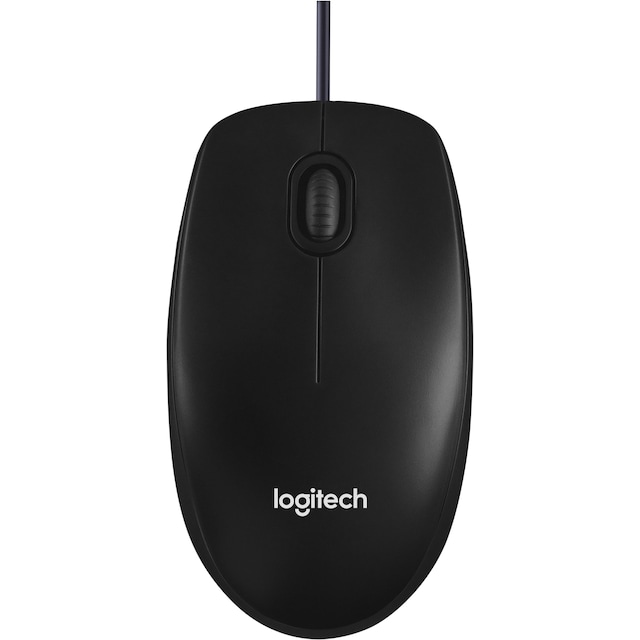 Logitech M100 mus med ledning (sort)