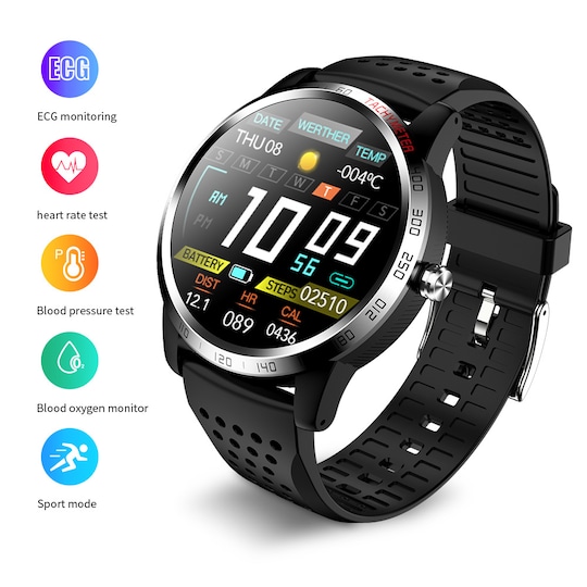 Smartwatch med blodtryk og pulsmåler