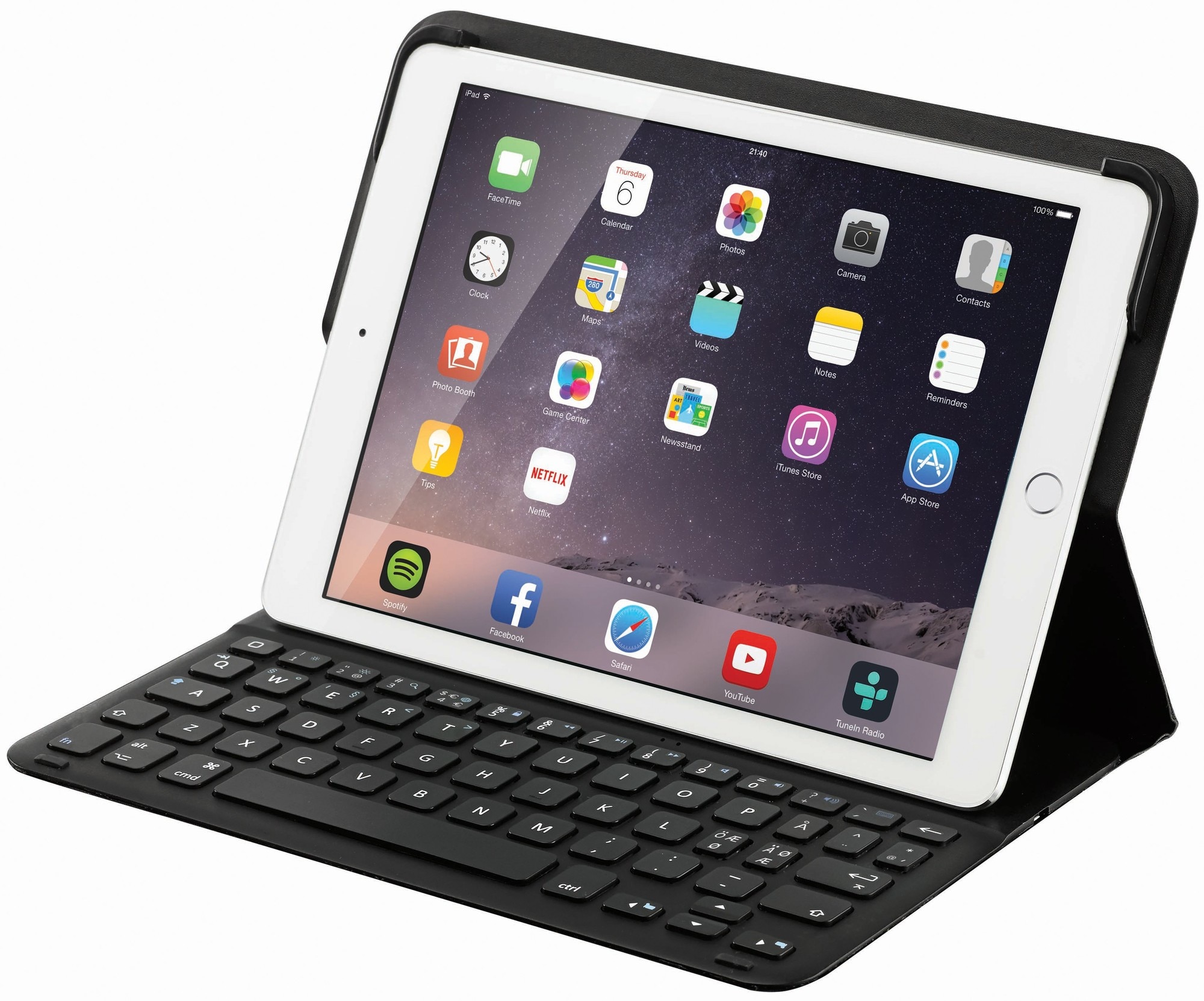iPad Air 2 cover med tastatur - sort | Elgiganten