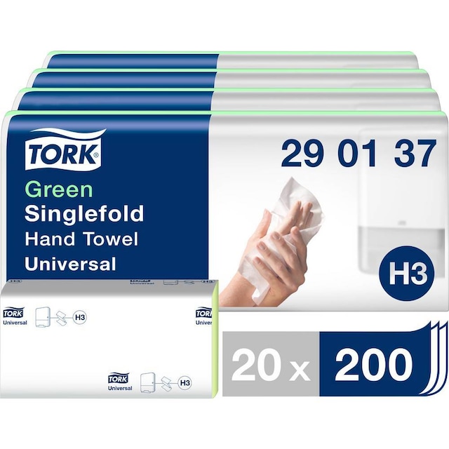 TORK 290152 Zickzack C&C Universal Papirservietter (L x