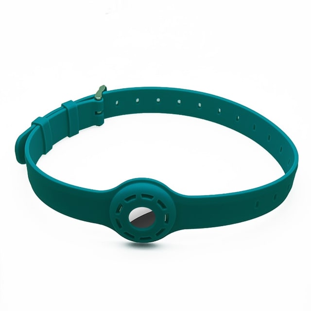 SKALO AirTag Holder Silicone Pet Collar - Grøn