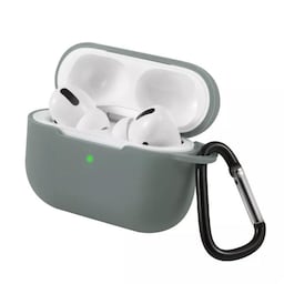 Silikoneskal med krog til Airpods Pro, Grå