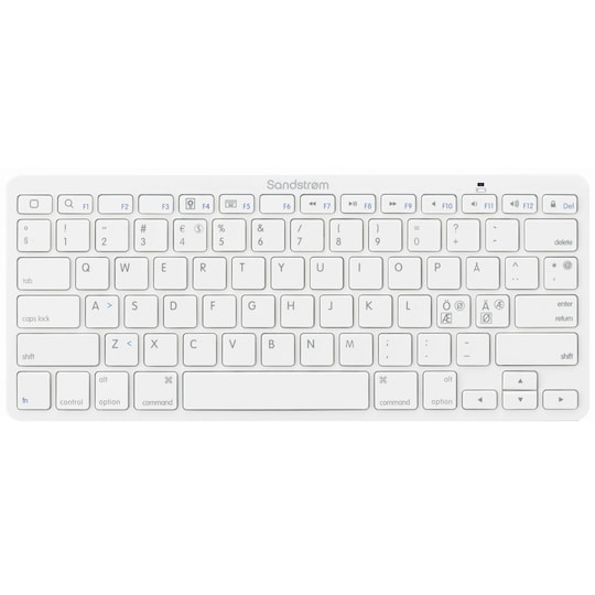 Sandstrøm trådløs tastatur - hvid | Elgiganten