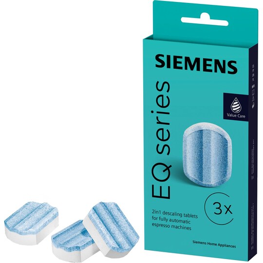 Siemens Espresso EQ Series afkalkningstabletter TZ80002B | Elgiganten