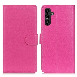 SKALO Samsung A14 4G/5G Litchi Flip Cover - Pink