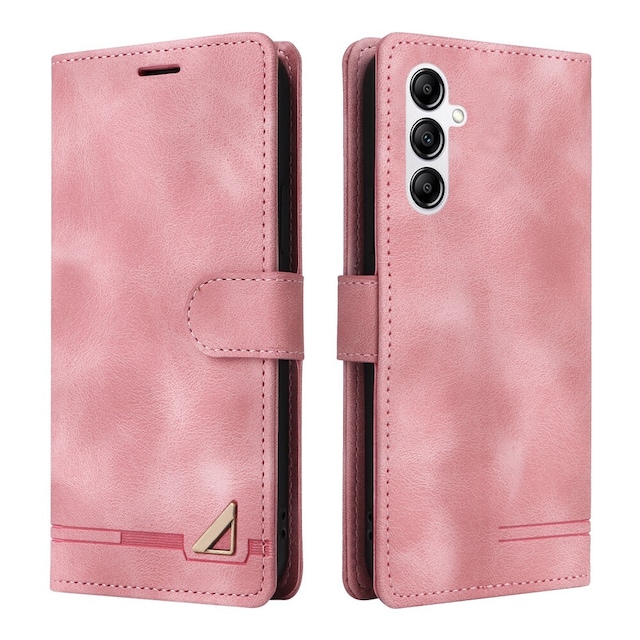 SKALO Samsung A54 5G Flip Cover m. pung i PU-læder - Pink