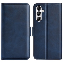 SKALO Samsung A34 5G Premium Wallet Flip Cover - Blå
