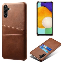 SKALO Samsung A54 5G PU-læder Kortholder Cover - Mørkebrun