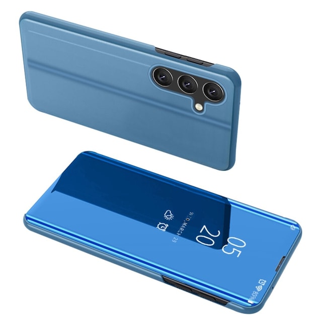 SKALO Samsung A54 5G Clear View Mirror Etui - Blå