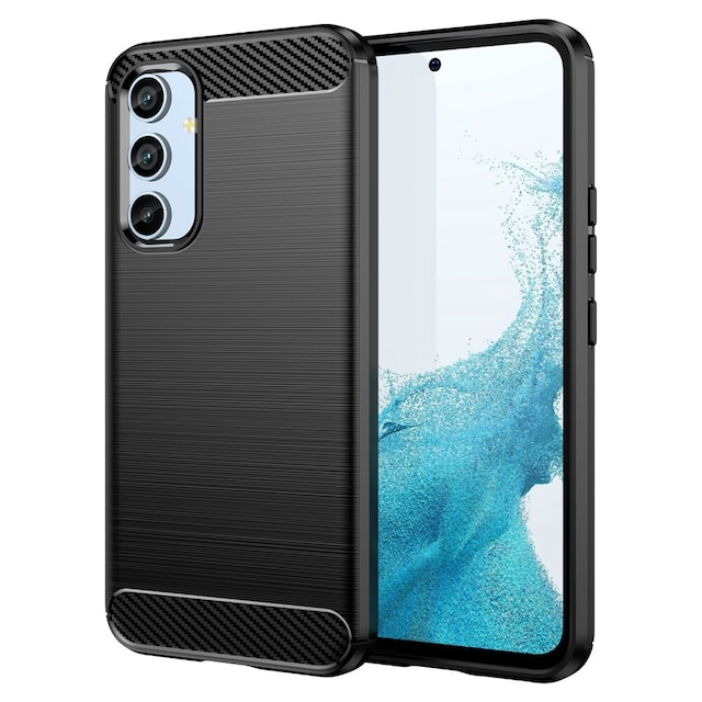 SKALO Samsung A54 5G Armor Carbon Stødsikker TPU-cover - Sort