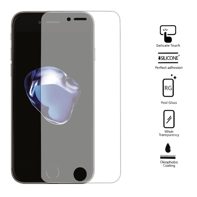 iPhone 7 Plus Anti-Spy 0,3 mm hærdet glas skærmbeskytter