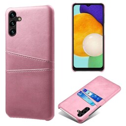 SKALO Samsung A34 5G PU-læder Kortholder Cover - Rosa guld