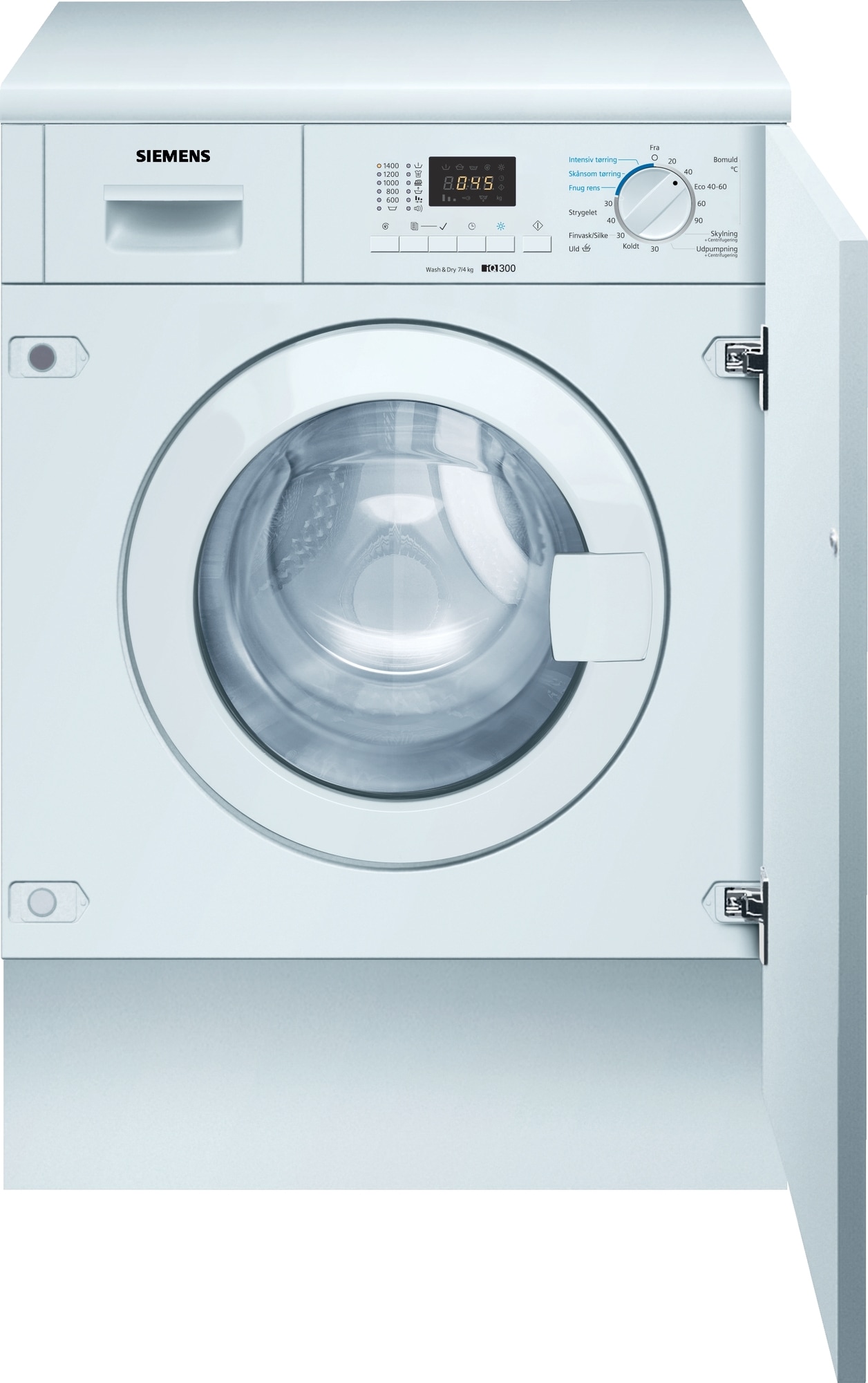 Siemens iQ300 vaskemaskine/tørretumbler WK14D322DN (7/4 kg)