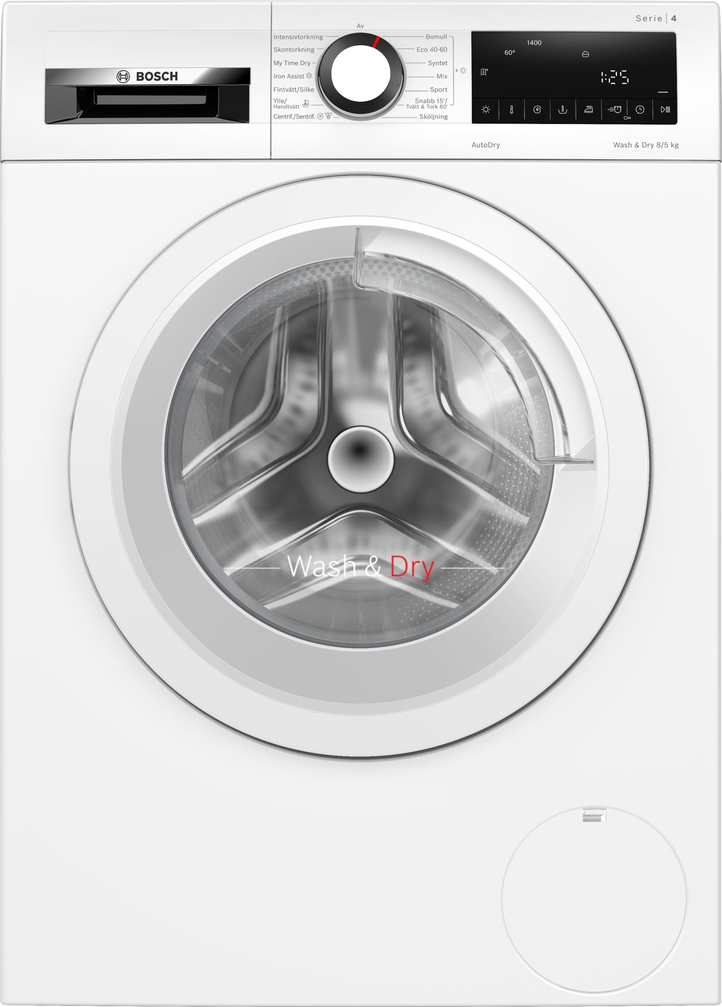 Bosch Serie 4 vaskemaskine/tørretumbler WNA134L0SN (8/5 kg)