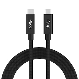 NÖRDIC USB4-kabel 2m 40Gbps data 8K video PD 100W kompatibel med Thunderbolt 3