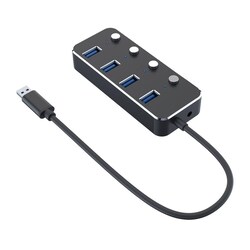 I-Tec USB-C Slim Passive Hub USB Hub - USB 3.0 - 4 porte - Svart