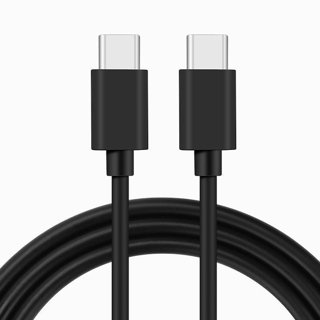 NÖRDIC 2m USB 2.0 USB-C til C-kabel 2,4A 480Mbps 12W