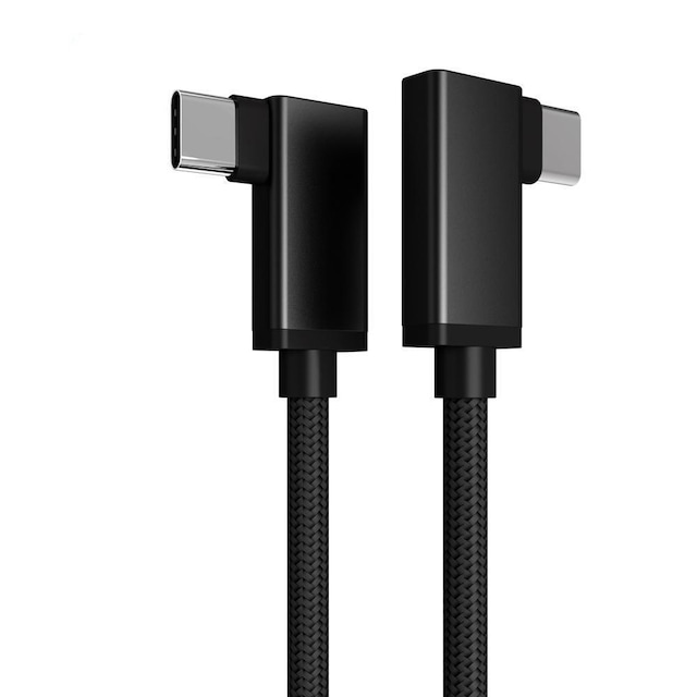 NÖRDIC 1m 10Gbps 5A strømforsyning PD100W med Emarker USB3.2 Gen2 USB-C til C hurtigopladningskabel