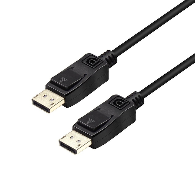 NÖRDIC DisplayPort til DisplayPort-kabel ver 1.4 UHD i 60Hz 32,4Gbps 8K 10-bit HDR dobbelt-2m Pure kobber 99,99%