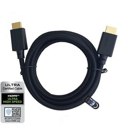 NÖRDIC CERTIFIED CABLES 1.5m HDMI 2.1 Ultra High Speed ​​8K 4K 60Hz 120Hz 48 Gbps Dynamic HDR eARC Game Mode VRR Dolby ATMOS nylon flettet forgyldt