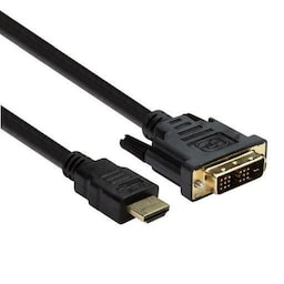 NÖRDIC 2m HDMI-kabel High Speed ​​DVI-D Single Link 18 + 1 opløsning 1920x1200 60Hz 5,1Gbps Pure kobber 99,99%