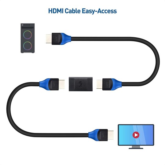 Kabel Matters forlænger HDMI 8K60Hz 4K120Hz HDR HDMI Coupler 2-pack |  Elgiganten