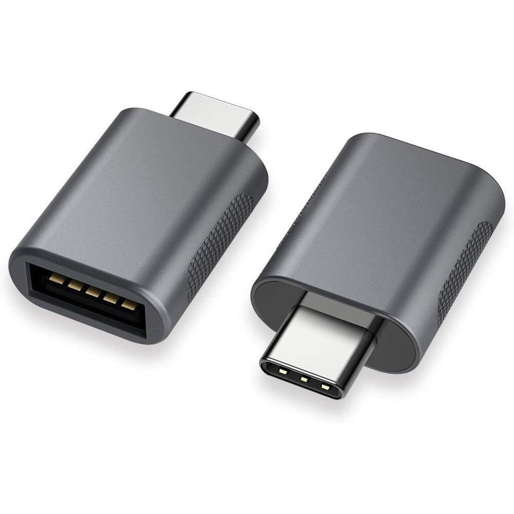 NÖRDIC USB A 3.0 OTG Kvinde til USB C Mand Adapter Aluminum Grey OTG USB-C  Adapter Synkronisering og opladning | Elgiganten