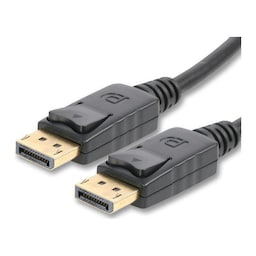 NÖRDIC DisplayPort til DisplayPort kabel ver 1.2 UHD 4Kx2K i 60Hz 21,6Gbps dobbeltstrenget 50cm Pure kobber 99,99%