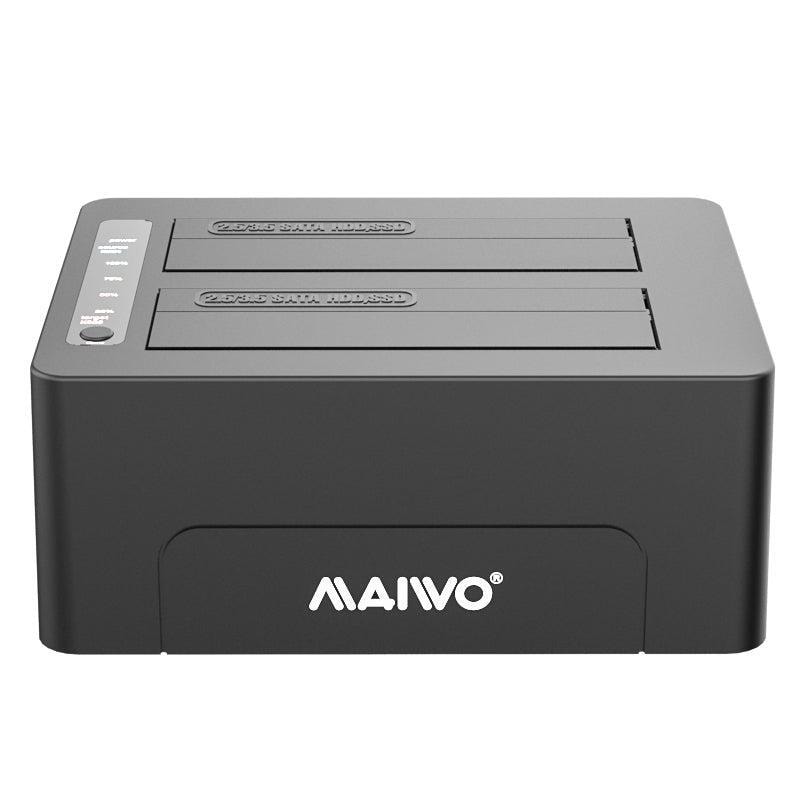Maiwo K3082C C USB 3.1 GEN2 10Gbps Docking 2x 2,5 3,5 SATA-harddisk SSD op  til 14TB med understøttelse af UASP, støtte SATAIII 6Gbps | Elgiganten