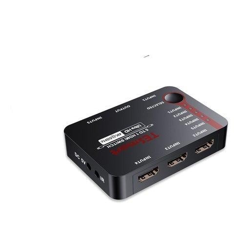 Omvendt Pogo stick spring Udstyr NÖRDIC HDMI 2.0 switch 5 til 1 4K 60Hz 18Gbps 3D UHD RGB 4:4:4 HDCP 2.2  HDR10 LPCM 7.1, Dolby TrueHD og DTS-HD Master Audio | Elgiganten