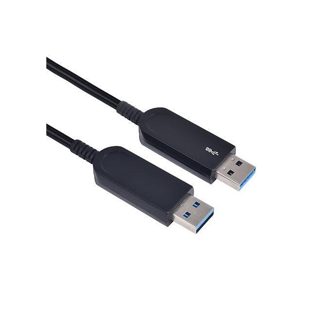 NÖRDIC 5m Active AOC 10Gbps Fiberkabel USB-A 3.1 til USB-A 3.1