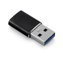 NÖRDIC USB C til USB A 3.1-adapter metal sort