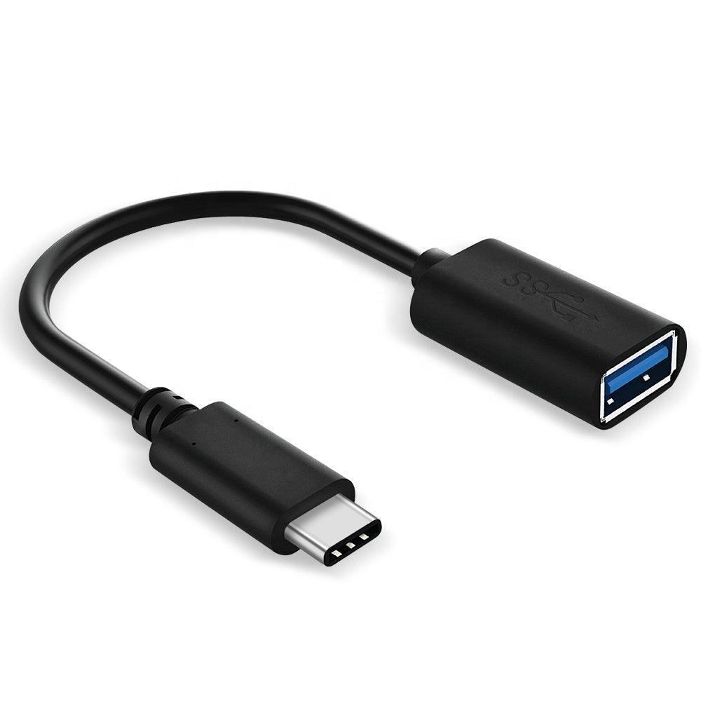 NÖRDIC A USB OTG til USBC 3.1 Gen 1 adapter aluminium 50cm sort USBC OTG  Cable | Elgiganten