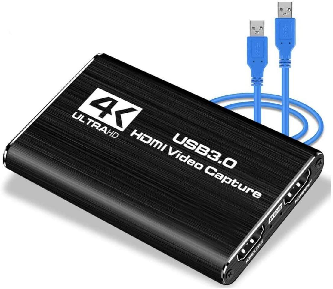 Føde Bred rækkevidde patrice NÖRDIC videooptagelsesadapter USB3.0 HDMI-udgang 4K 60Hz HDMI med  sløjfemikrofon og lydudgang HDMI-signalsløjfeudgang | Elgiganten