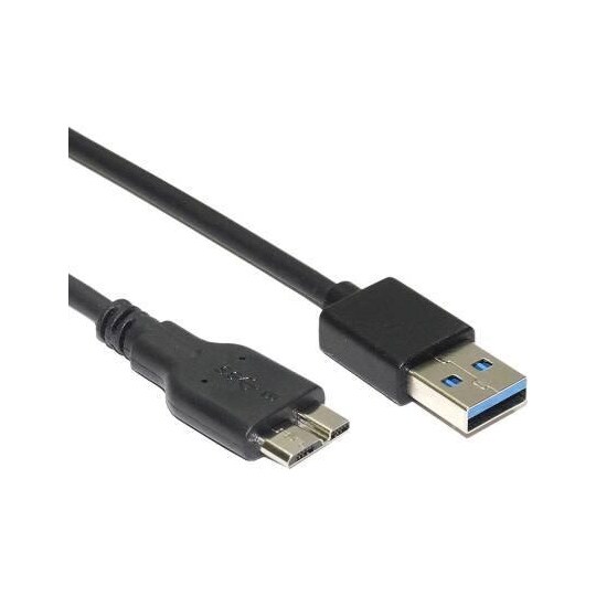 NÖRDIC USB 3.1-kabel USB A til USB Micro B 1m sort | Elgiganten